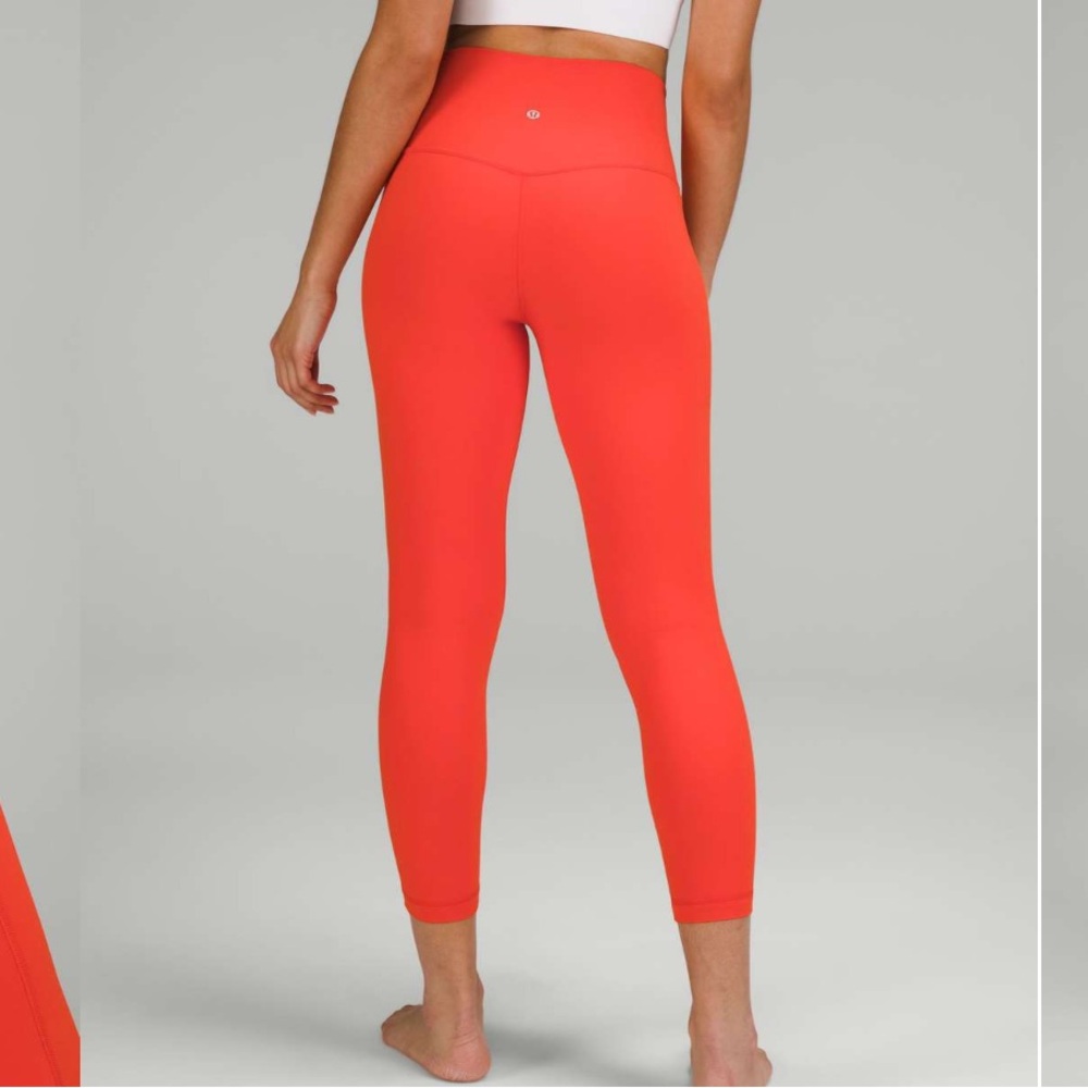 Lululemon align solar orange high rise pant leggings bright neon rare